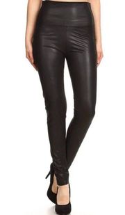 Black Faux Leather Leggings