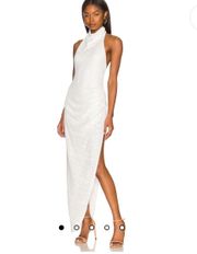 x  Samba Gown in White Sequin