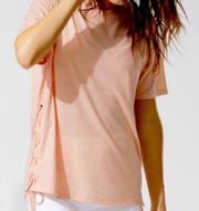 Alo Yoga Blis Short Sleeve Athletic Tee Blush Pink