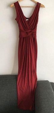 Privy privately privileged maxi‎ dress faux wrap