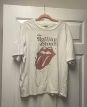 American Eagle tailgate Rolling Stones oversized tee