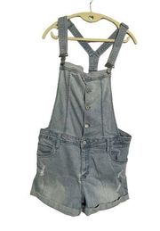 Celebrity Pink stretch denim shortalls, overall shorts