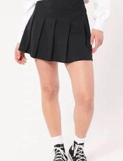 High Rise Black Pleated Skirt Size Xs