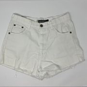 The Dude freedom style white cutoff shorts large