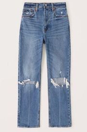 Abercrombie & Fitch Curve Love Ankle Straight Ultra High Rise Jeans | 28/6 R
