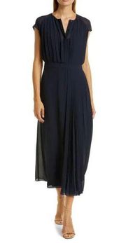 Hugo Boss Declissa Midi Dress Midnight Blue Womens Size 0