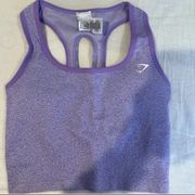 Gymshark  Adapt animal Seamless Crop Tank - Reef Soft Lilac