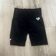 Womens best athletic black biker shorts size small