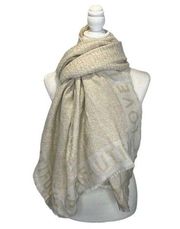 Peace Love World Love is Beautiful Oversized Scarf Shawl