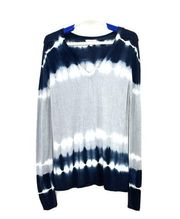 Feel the Piece Terre Jacobs Gray Blue Tie Dye Pullover Size Medium / Large