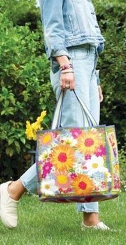 Brighton In The Garden Blooming Canvas Tote Bag