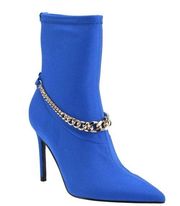 NEW Guess Womens Forsta Satin Pointed Toe Ankle Boots