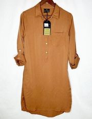 UNITED BY BLUE Banbury Tencel Dress Brown NWT in XL