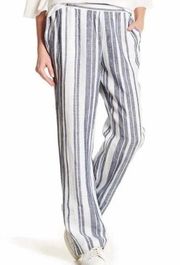 Ellen Tracy 100% Linen Wide Legs Pants