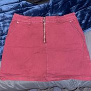 Women’s Forever 21 burgundy denim skirt