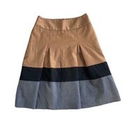 Size XS Color Block High-Waisted Skirt