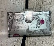 | Silver Love Letter Debbie Leather Wallet