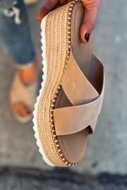 Nude/natural espadrille Sandal