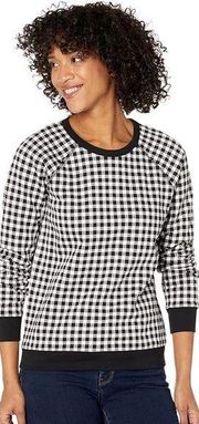 Draper James Gingham Sweatshirt - Turquoise