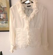 VENUS White ruffled blouse 6