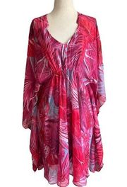 Jennifer Lopez Women Size XS Pink Kaftan Kimono Dress 4-89