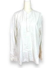 Sandro Paris woman’s white button down shirt size Large