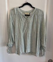 749 Natalie Martin Long Sleeve Rayon Blouse Size XS