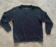 Aerie Waffle Knit Crewneck Sweatshirt