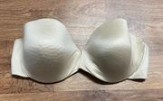 Maidenform  Comfort Devotion Nude Beige Strapless Bra Size 38D Underwire Push Up