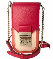 MCM Patricia Mini Red/Orange Leather Crossbody Bag