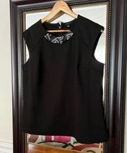 Ann Taylor Bedazzled Top Size Large