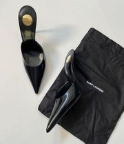 Saint Laurent Tabou Mule Pump in Nero