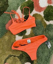 NWT Peach Bikini Set