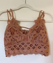 Sheer Flower Print Bralette