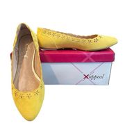 Xappeal Andie Yellow Flats Size 6M New