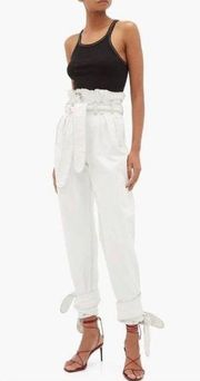 RE/DONE x Attico Pleated 80's High Rise Pant White Womens Size 25