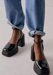 Double Stack Platform Mary Jane Heels