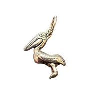 Pelican Vintage Sterling Silver .925 Charm 3/4” Jewelry