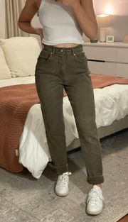 Brown Straight Leg Jeans