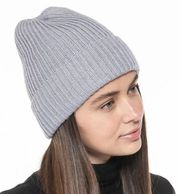 Style & Co Women's Solid Shine Cuff Beanie in Grey NWT MSRP $20