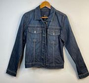 Kut from the Kloth Amelia Cropped Denim Jean Jacket womens XL