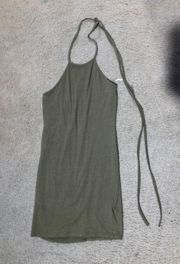 Olive Green Mini Dress