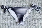 ASOS New Look Striped Full Coverage Bikini Bottoms women's size 10