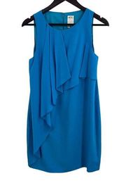 Ali Ro Blue Silk Ruffle Dress 4