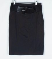 Dalia Collection Black Pencil Skirt Size 6