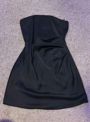 Black  Strapless Mini Dress