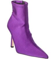 NWT Good American Neoprene Heeled Ankle Boots 7.5 Purple