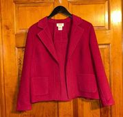 Talbots Women’s Wool Open Front Blazer/Jacket Size 12P-EUC