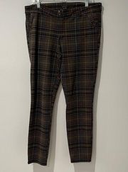 Theory Academia Plaid  Pants Size M New With Tags