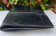 Yves Saint Laurant (YSL) Black Leather Clutch w/COA. EUC!